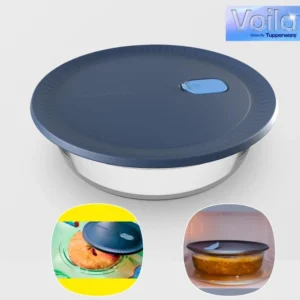 Voila Backware Round Glass 1.7L With Lid